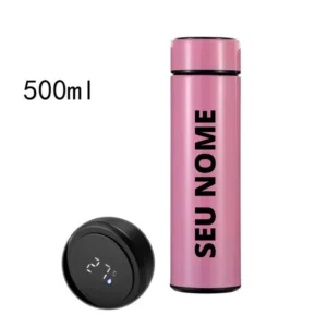 Garrafa Térmica 500ml com termômetro